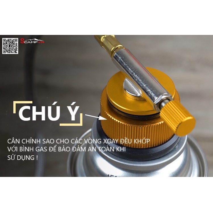 Đầu chuyển bình gas mini dài - lùn CLS du lịch cắm trại dã ngoại