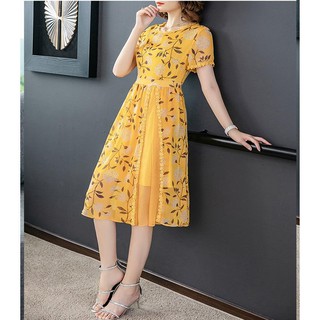 ĐẦM SUÔNG HOA CAO CẤP DVD270135