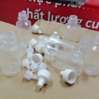 Combo 100 LỌ NHỰA 30ML ĐẦY ĐỦ NẮP LÓT VÀ NẮP VẶN