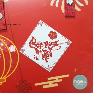 Tem tết Chúc mừng năm mới vuông
