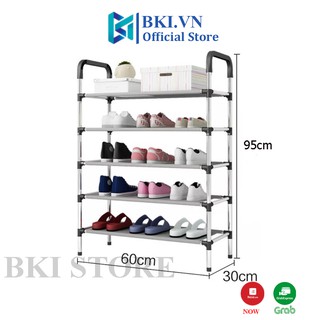 Kệ để giày dép 5 tầng inox lắp ghép thông minh