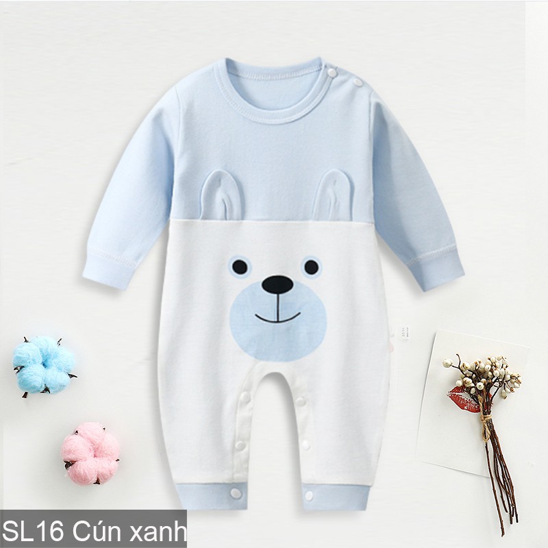 Body cotton dài tay Áo liền quần cho bé trai bé gái Hàng Quảng châu xuất Nhật SL16