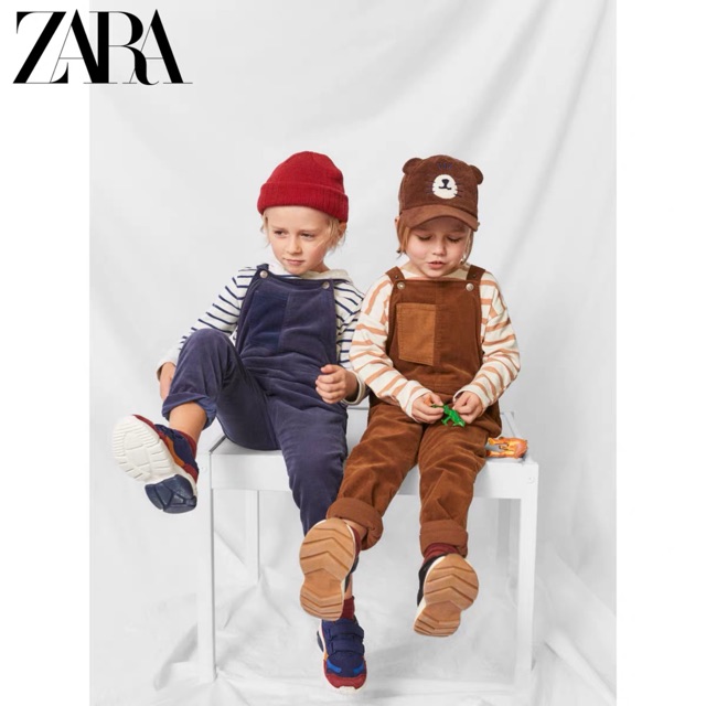 Quần yếm nhung tăm Zara 1-5Y