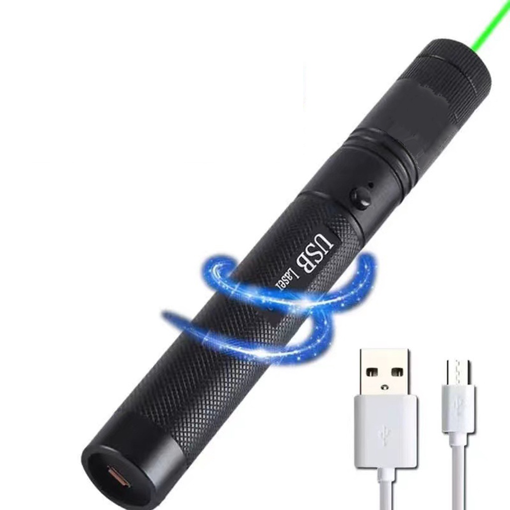 Đèn Laser Xanh Lá Shiwaki1 USB Có Thể Điều Chỉnh Tập Trung 303 Bút