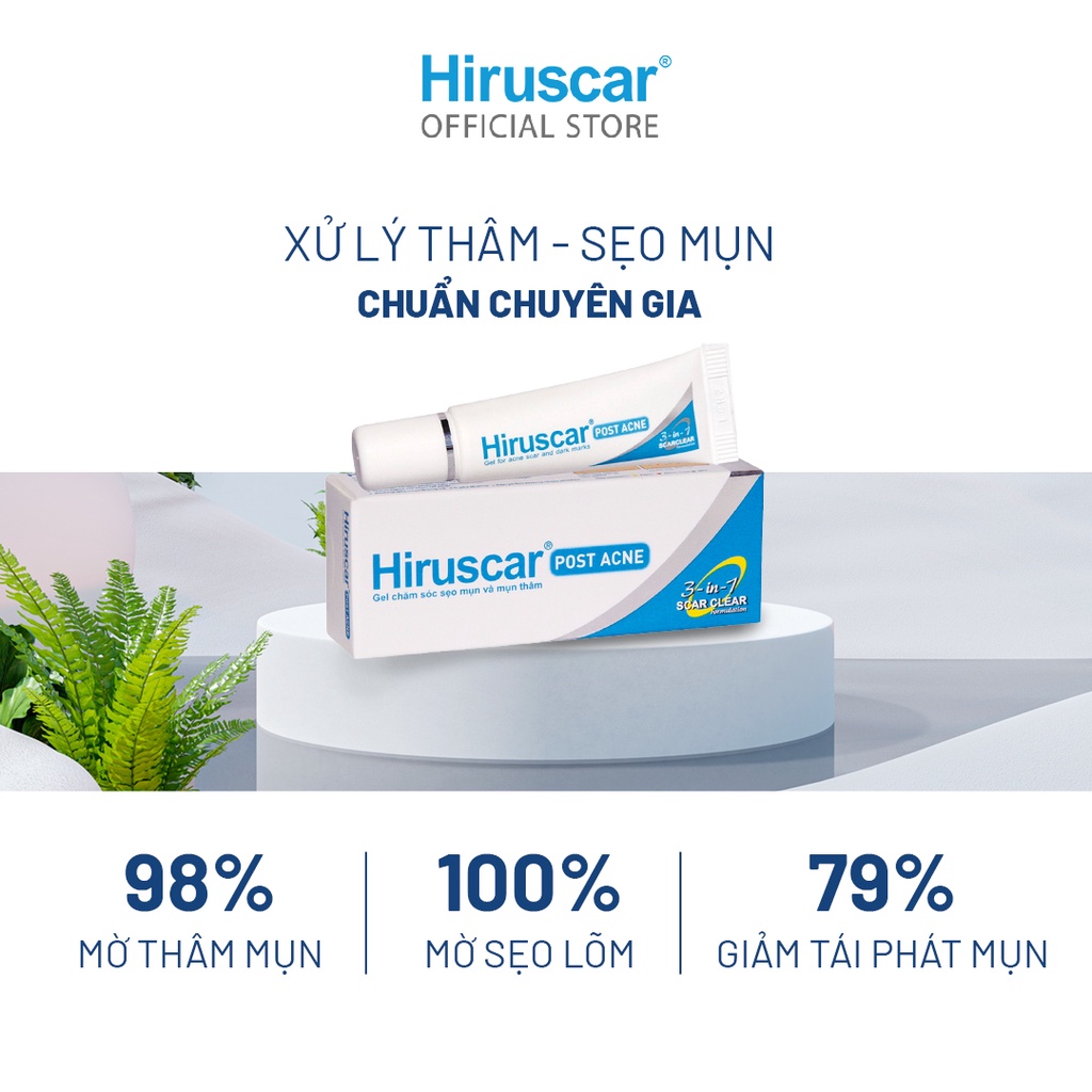 [Mã COSHIRU2 - 8% đơn 150K] Gel làm mờ sẹo mụn và thâm mụn Hiruscar Post Acne 5g