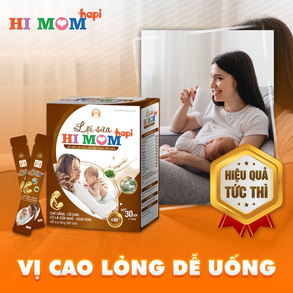 Lợi sữa Hi Mom - Sữa nhiều hơn, thơm hơn, đặc hơn, mát hơn, thông tắc tia sữa Tặng Kèm Quà