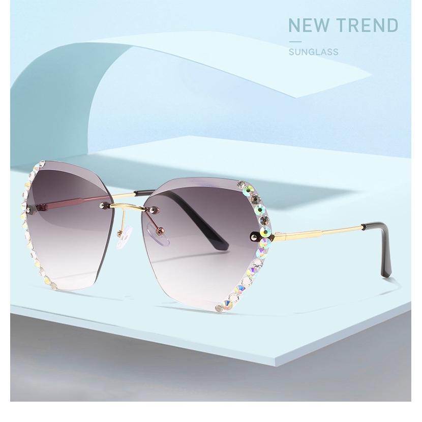 Kính Mát Chống Tia Uv400 Thiết Kế To Bản Thời Trang Cho Nữ