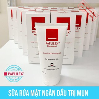 [Giá Hủy Diệt] Sữa rửa mặt ngăn dầu trị mụn Papulex Moussant Cleansing 150ml [Hàng Nhập Khẩu Chính Hãng]  - Chính Hãng