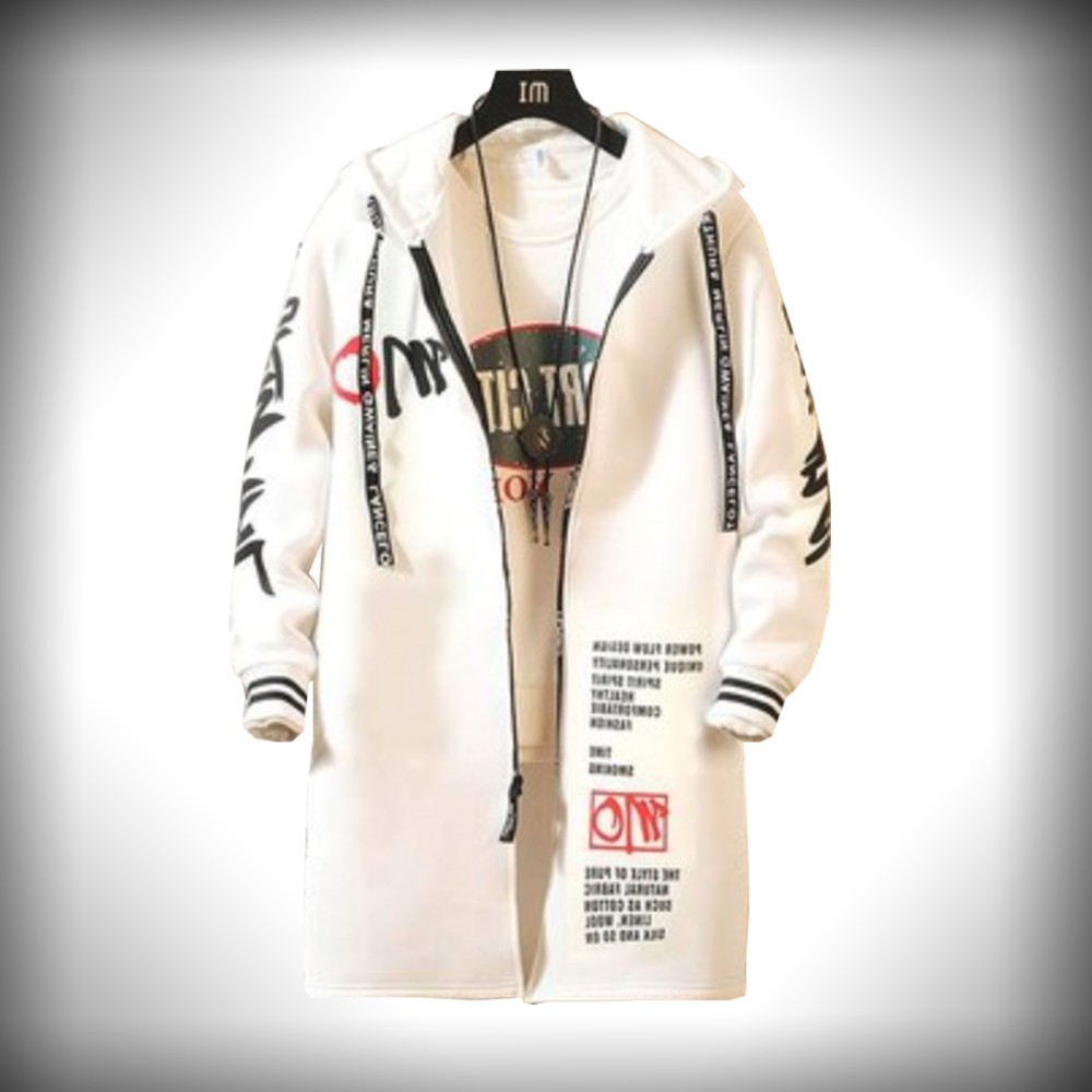 Áo Khoác Nỉ Nam Dáng Dài Thu Đông Có Mũ Trùm Đầu Phối Hoạ Tiết Chữ SEPTEMBERGIRL1989 AO KHOAC NAM 9000020 | BigBuy360 - bigbuy360.vn