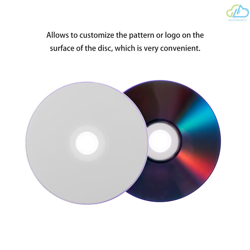 Bộ 10 Đĩa Dvd + R Dl 8.5gb 215min 8x Dvd + Đầu Đọc Đĩa Trắng