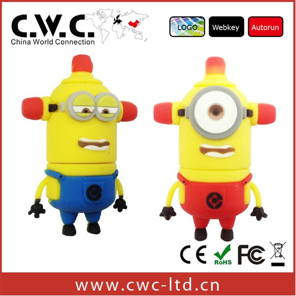 USB Flash Drive Pendrive dung lượng 16GB hình nhân vật Minions xinh xắn