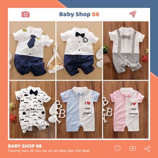 Body Công Tử, Soái Ca Cộc Tay Cho Bé Trai, Quần Áo Sơ Sinh Trẻ Em - [BDC7]