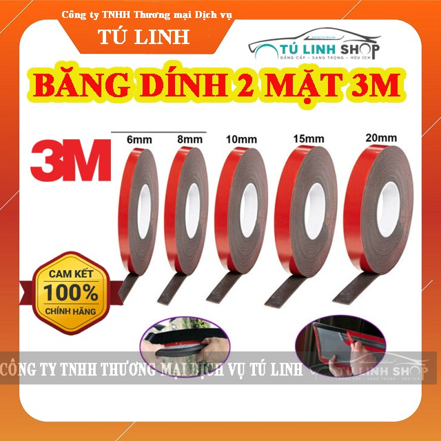 cuộn băng dính 2 mặt cường lực siêu dính hãng 3M