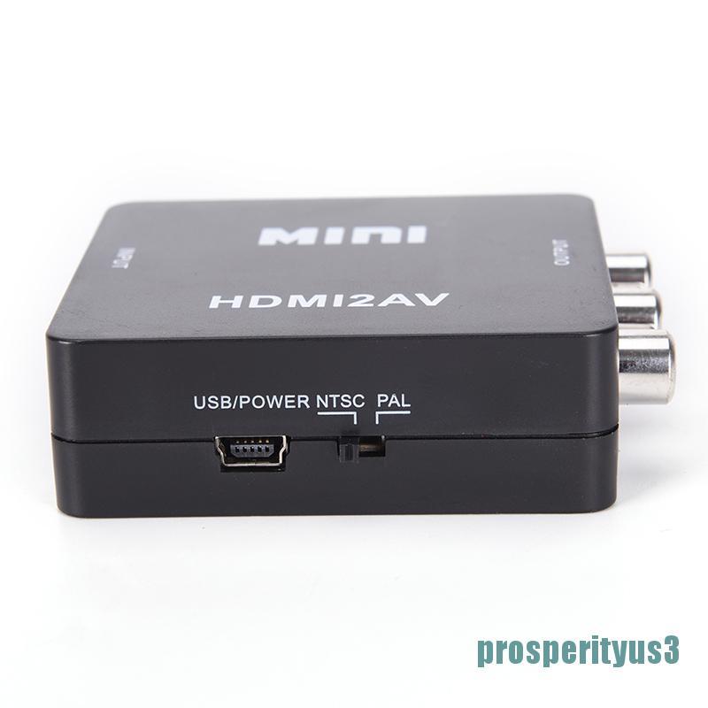 Bộ chuyển đổi HDMI 2 AV S3 HDMI qua RCA AV/CVBS 1080P mini