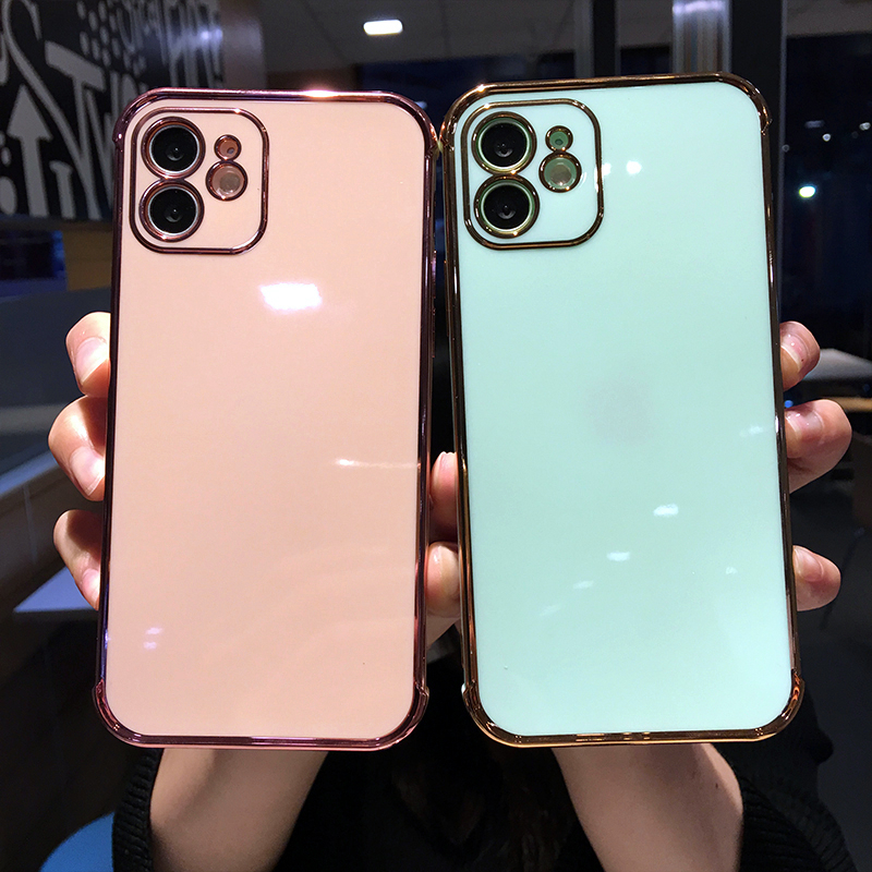 Ốp Điện Thoại Mạ Điện 6D Chất Lượng Cao Chống Rơi Cho IPhone 12mini 11 12 X XS Pro Max XR 7 8 Plus SE2020