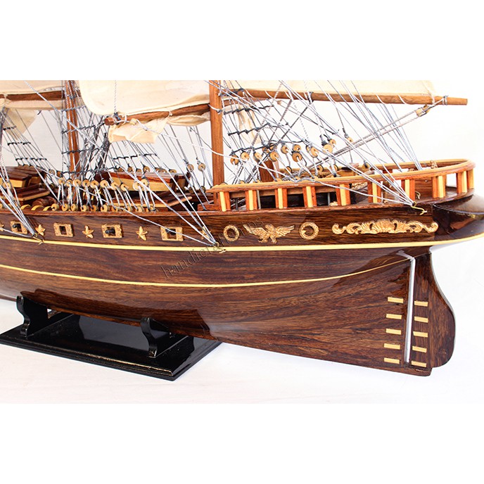 Mô hình thuyền gỗ Cutty Sark 97cm đen - wooden ship