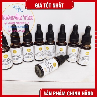 (Chính_hãng) Vitamin D3 K2 Mk7 Sunday Natural 20ml Đức Dành Cho Trẻ Sơ Sinh Đến 4 Tuổi