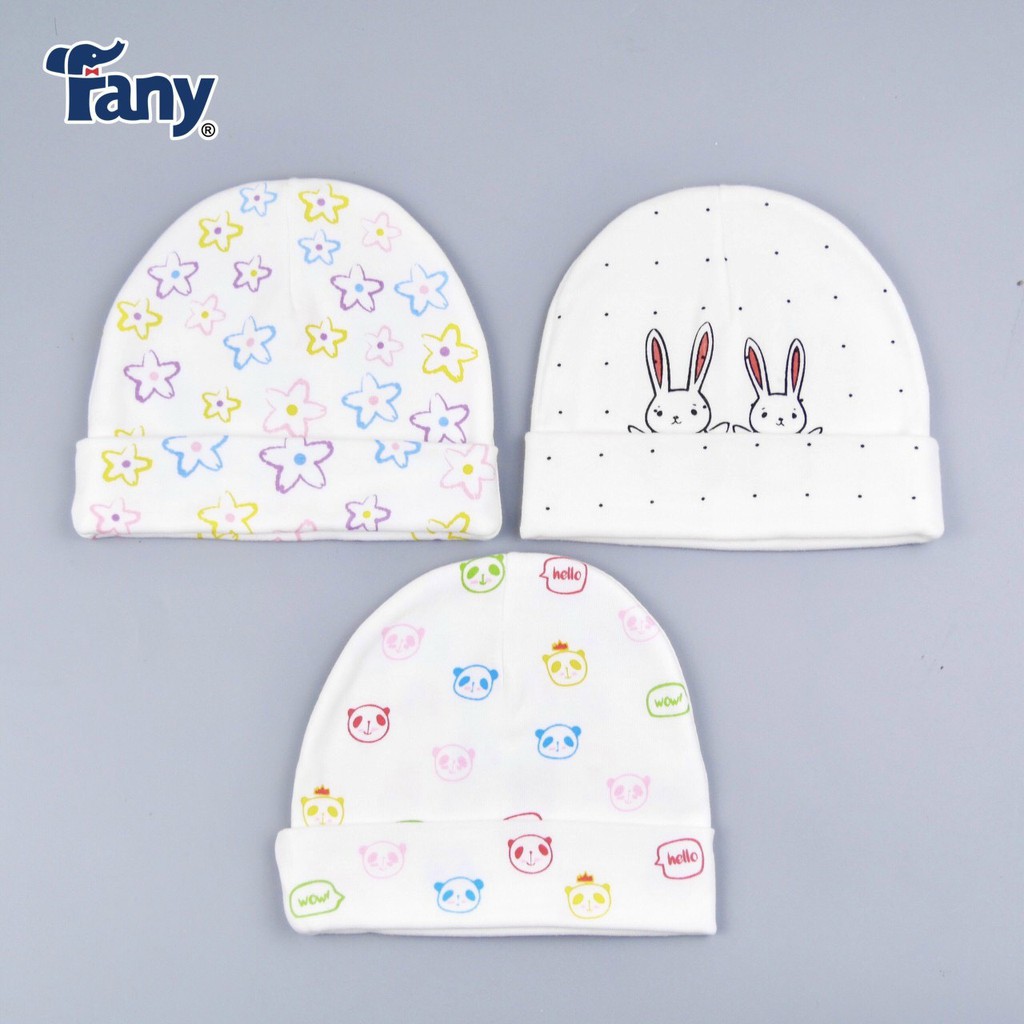 Set 5 Nón Sơ Sinh Cotton Cao Cấp FANY