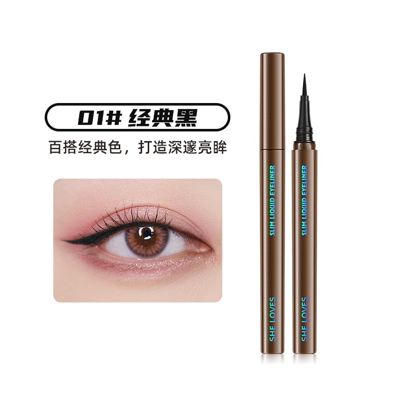 Bút Kẻ Mắt SHE LOVES Màu Sắc Chống Nước Chống Nhòe Chống Mồ Hôi Lâu Phai Siêu Mượt Mà