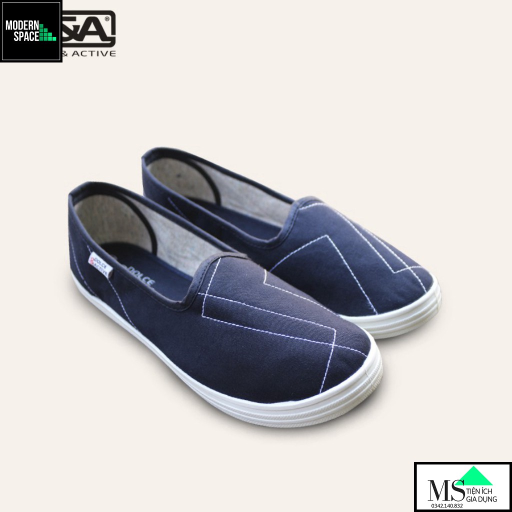 (Trẻ em) Giày Lười Slip-on - Bé gái D&A EPG1922 (Phân phối Chính Hãng)