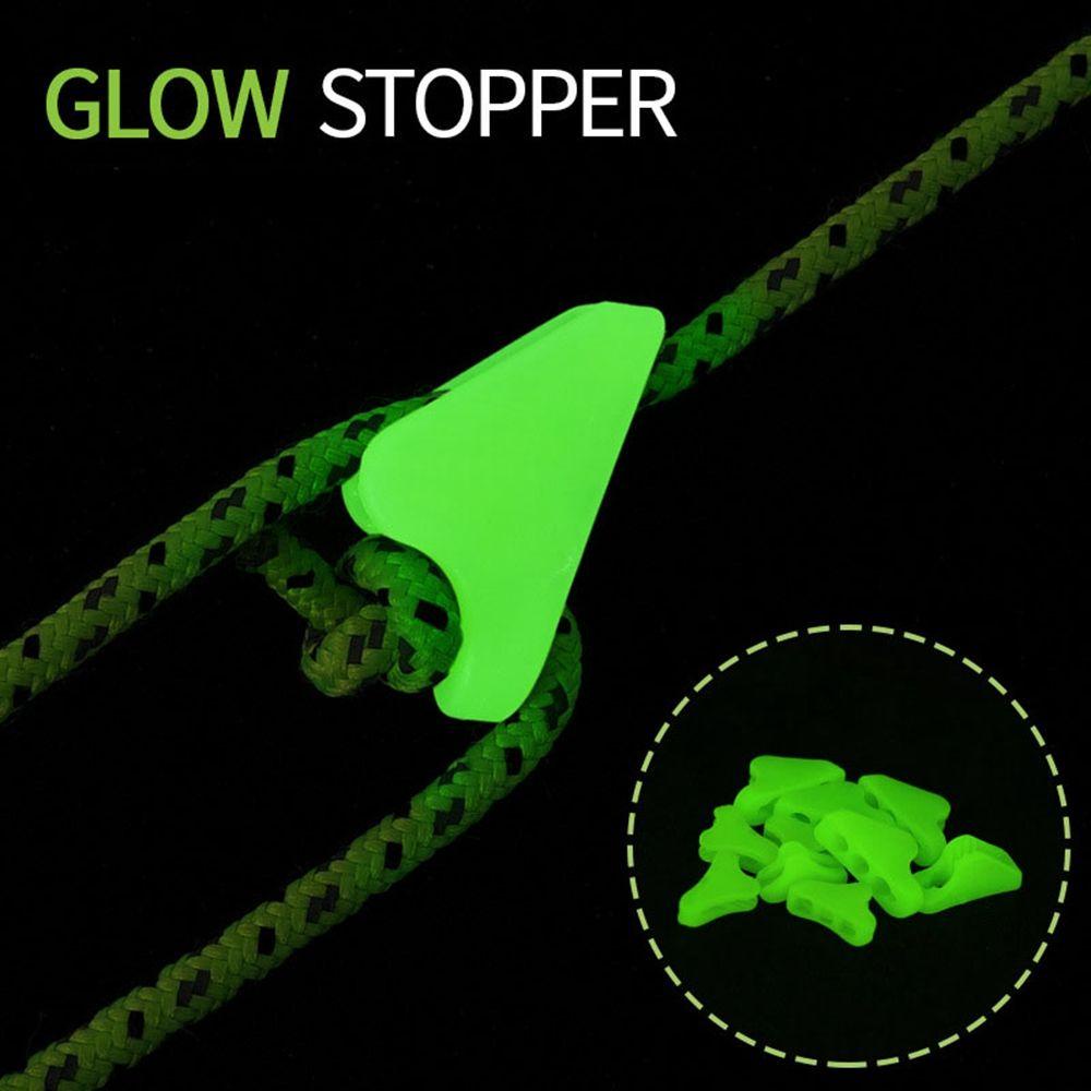 Set 10 Móc Khóa Dây Lều Chống Trượt Phát Sáng Tiện Dụng