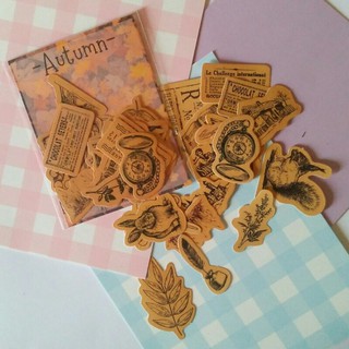 Sticker phong cách vintage cổ điển trang trí