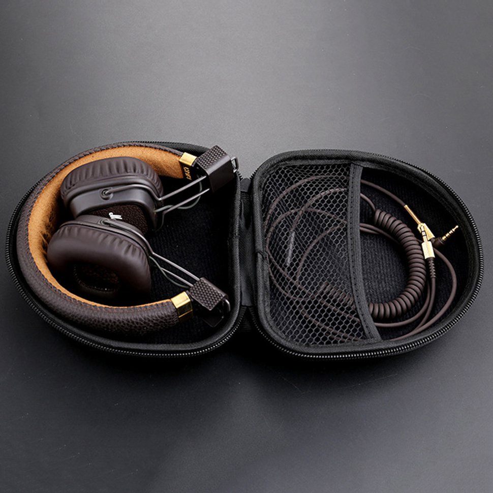 【SUN】Portable Smoothy Anti-Knock Headphone Storage Case Bag Carrying Storage Case