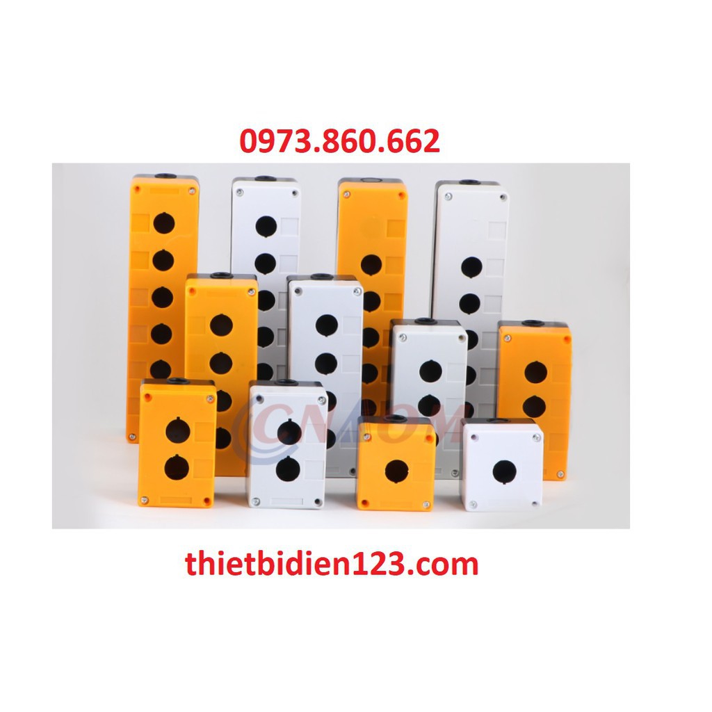 Hộp nút nhấn công tắc cao cấp 1 lỗ 2 lỗ 3 lỗ 4 lỗ 5 lỗ 6 lỗ -TBĐ