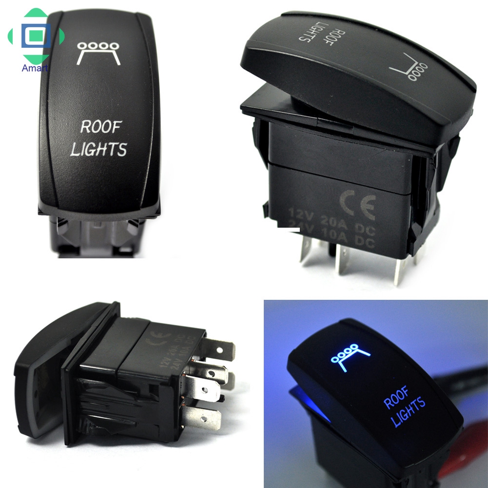 Công tắc điều khiển 5 chấu cho đèn LED dành cho ô tô và thuyền