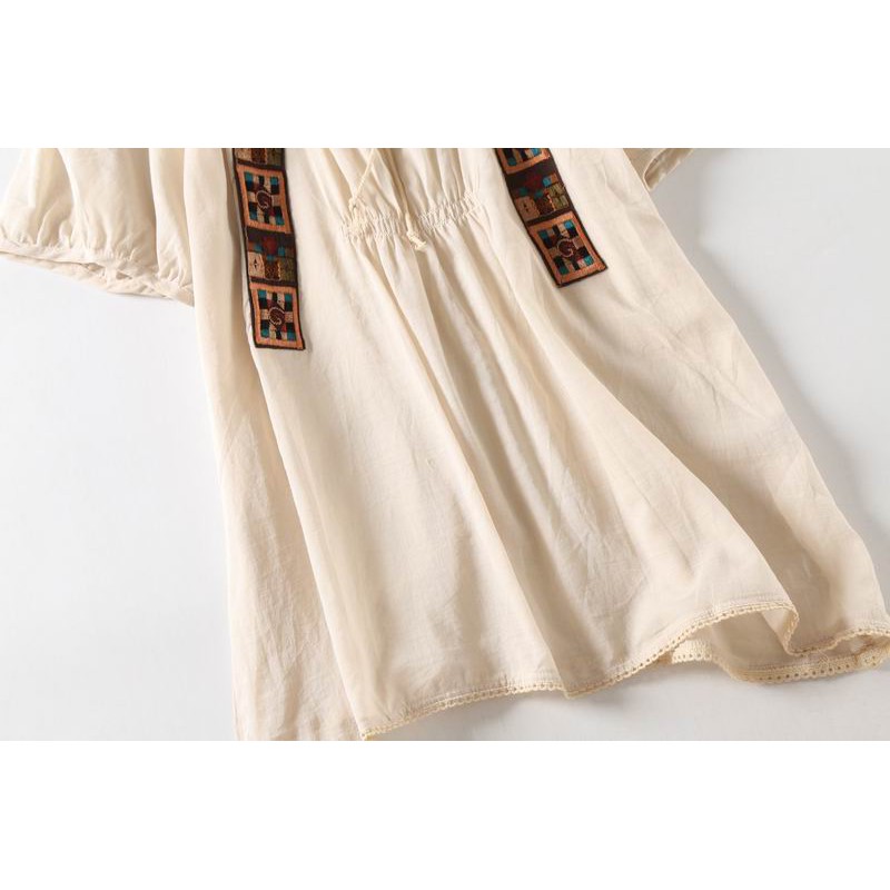HÀNG CÓ SẴN - Áo thun nữ phong cách bohemian dáng rộng hàng xuất giá tốt