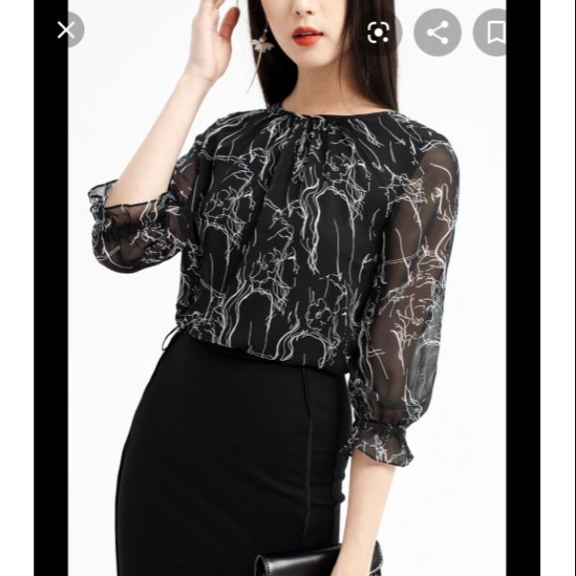 Áo sơ mi tay lỡ size s hãng evadeeva
