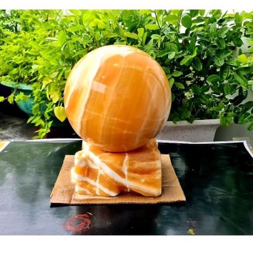Quả Bi cầu phong thủy đá ngọc hoàng long tự nhiên đường kính từ 10cm đến 30cm5