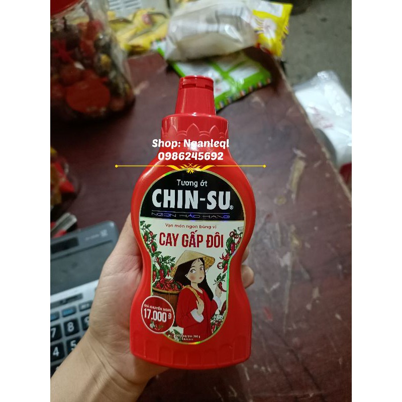 Tương ớt Chinsu Cay Gấp Đôi chai 250g