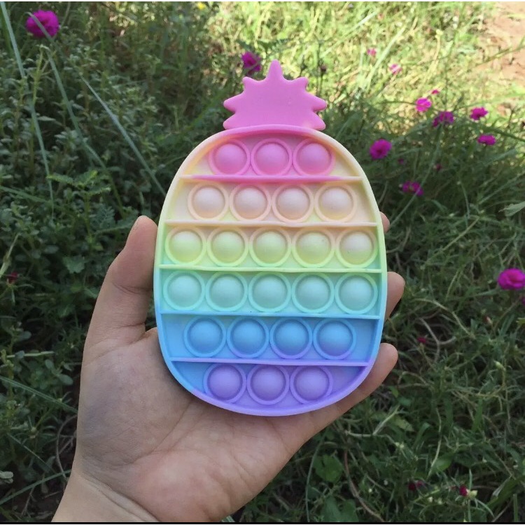 Pop It cầu vồng - Đồ Chơi Bóp Bong Bóng Giải Tỏa Stress Bằng Silicon nhiều mẫu