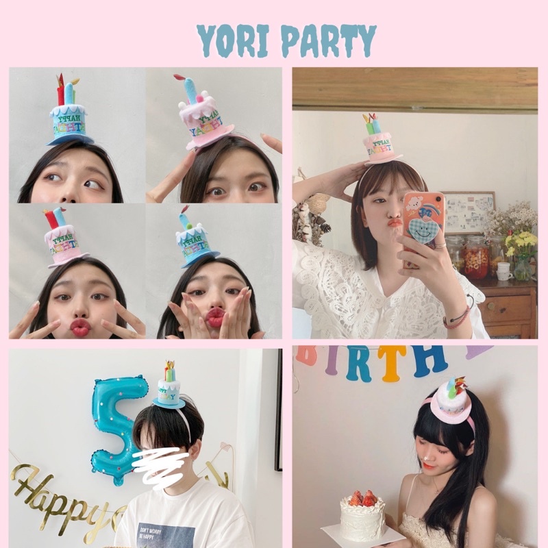 Cài Tóc Hình Bánh Kem Ngộ Nghĩnh Trang Trí Sinh Nhật - Yori Party