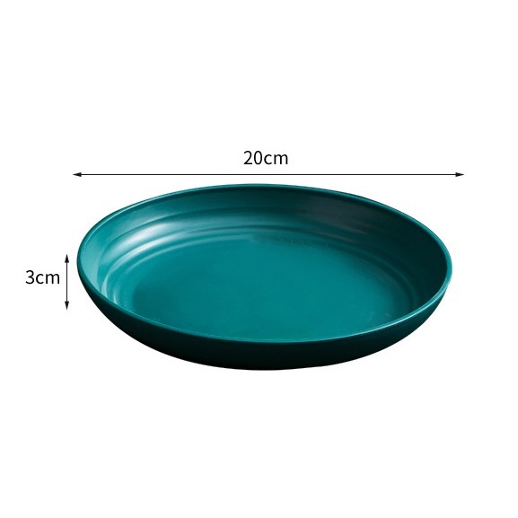 Đĩa đựng thức ăn bằng lúa mạch dày 20cm