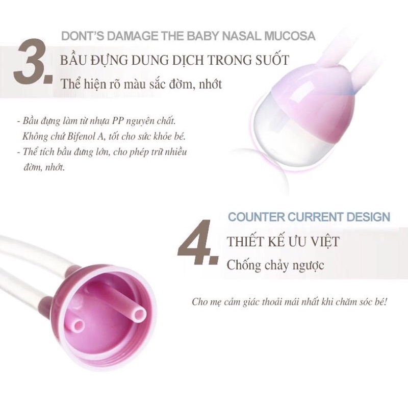 Dụng cụ hút mũi dạng đầu dây hút Sakomi Nasal Aspirator làm sạch, thông thoáng mũi, dễ thở, an toàn cho bé (Tanaphar)