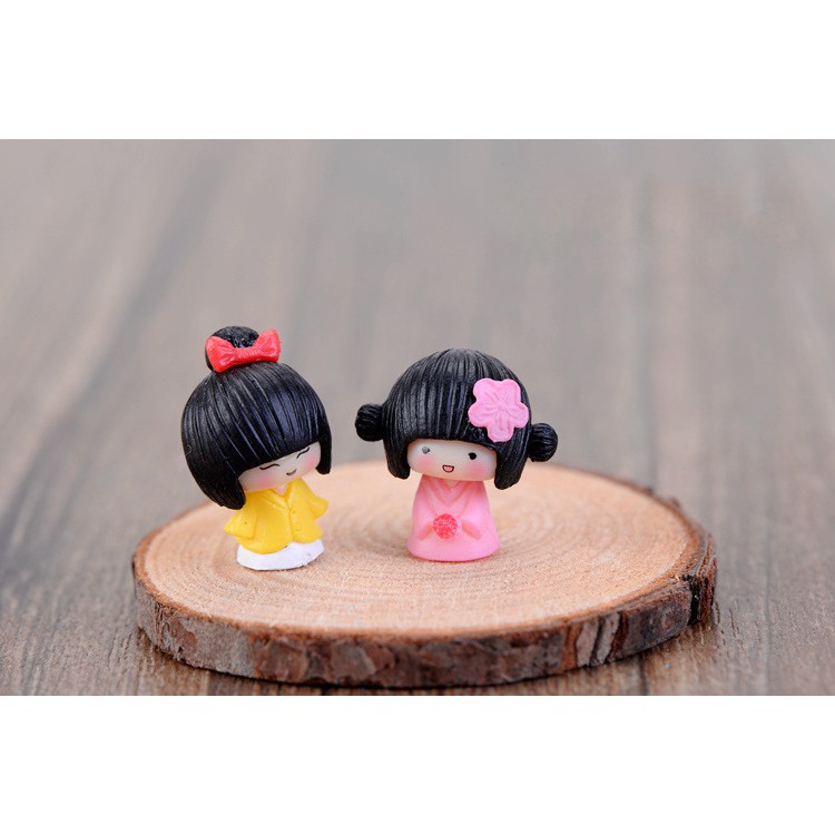 Mô Hình bé gái mặc kimono trang trí tiểu cảnh terrarium / decord mô hình