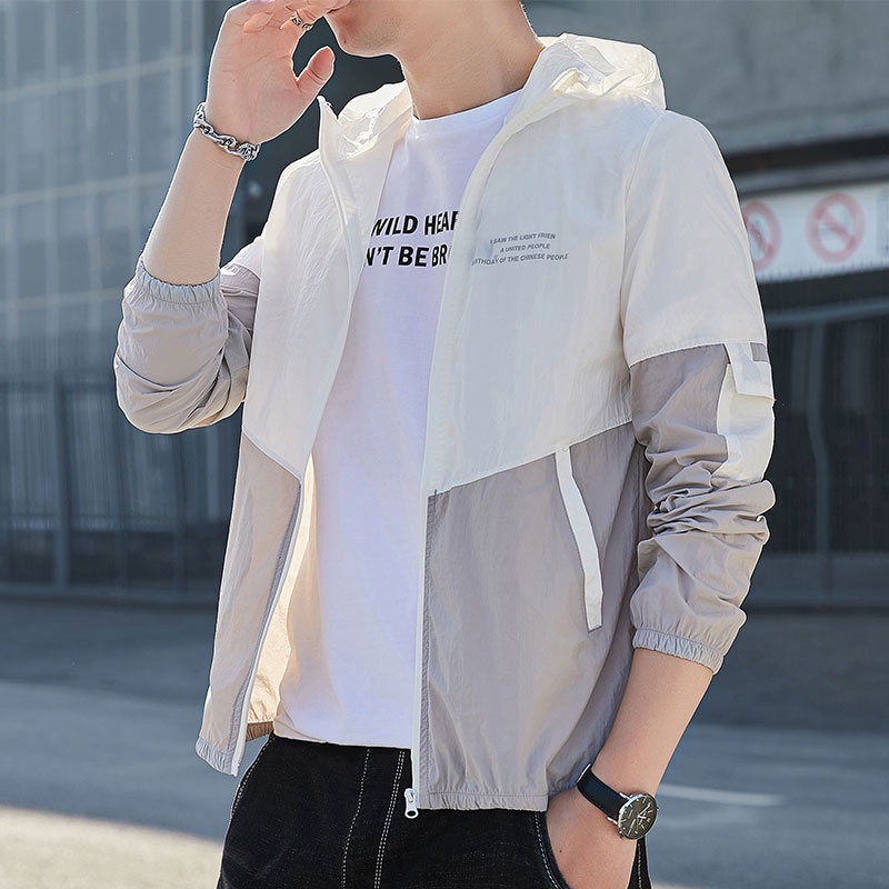 Áo Khoác Chống Nắng Tay Dài Siêu Mỏng Thoáng Khí Thời Trang Mùa Hè Cho Nam