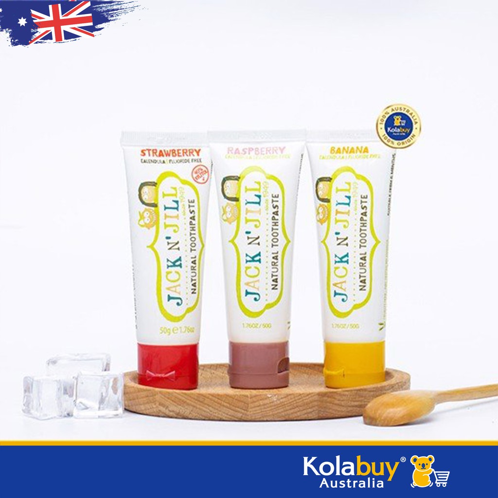 Kem đánh răng cho bé Úc Jack N Jill Natural Toothpaste 50g