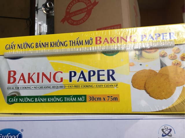 Giấy nến nướng bánh ko thấm mỡ cuộn lớn