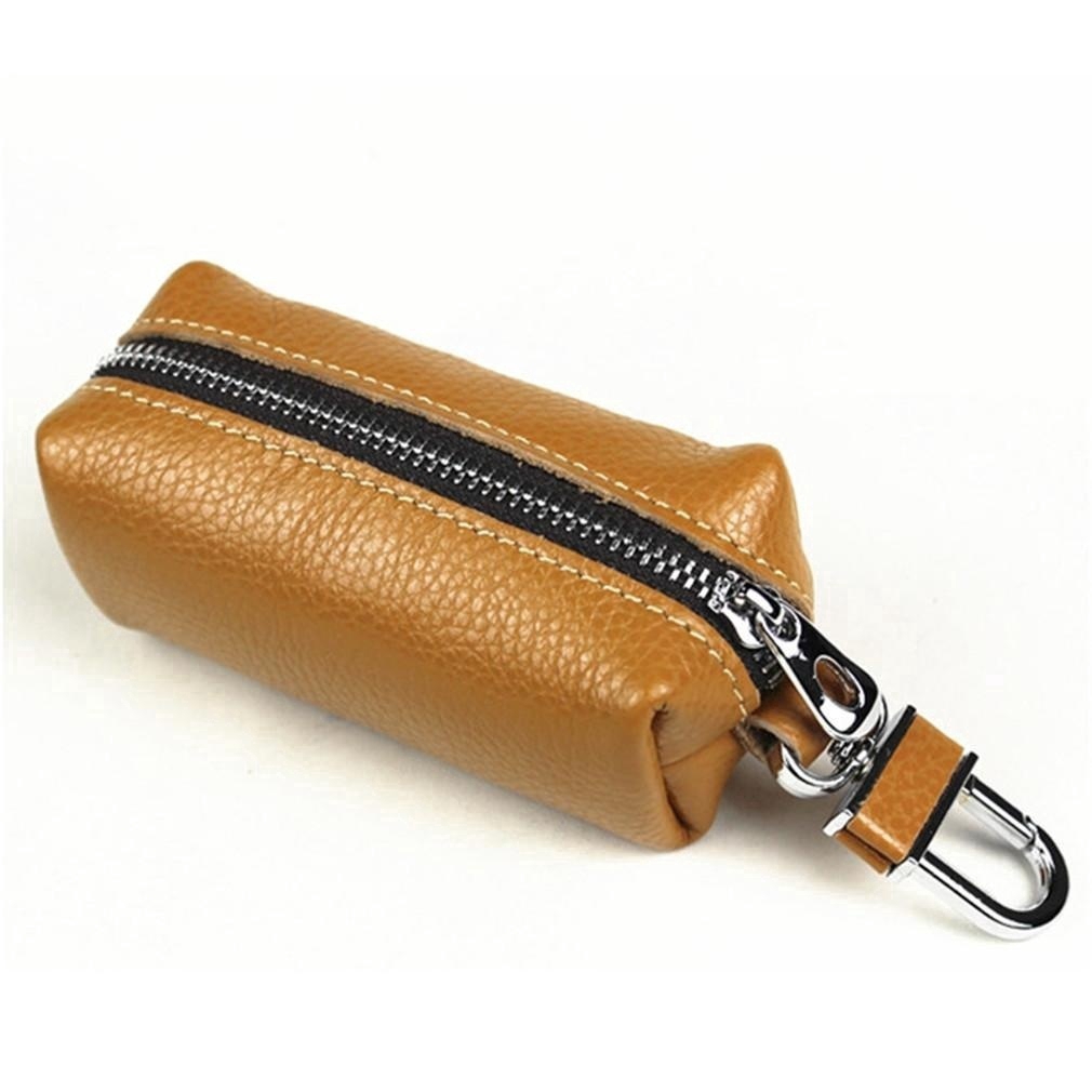 Ví da nhỏ đựng chìa khóa màu trơn