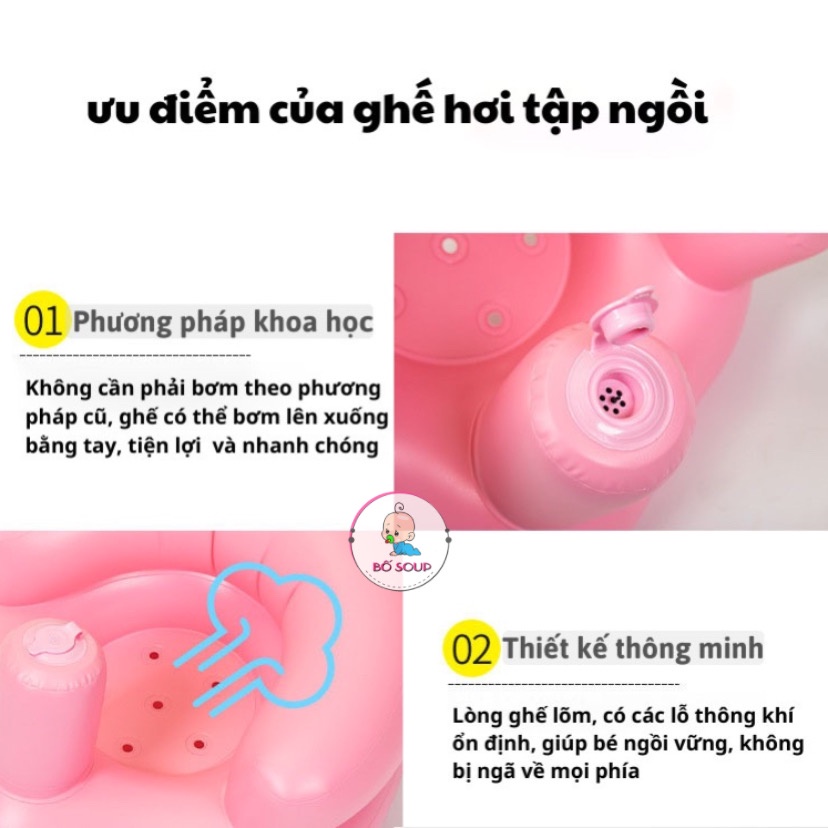 Ghế hơi tập ngồi cho bé, ghế phao tập ngồi cho bé từ 6 tháng tuổi