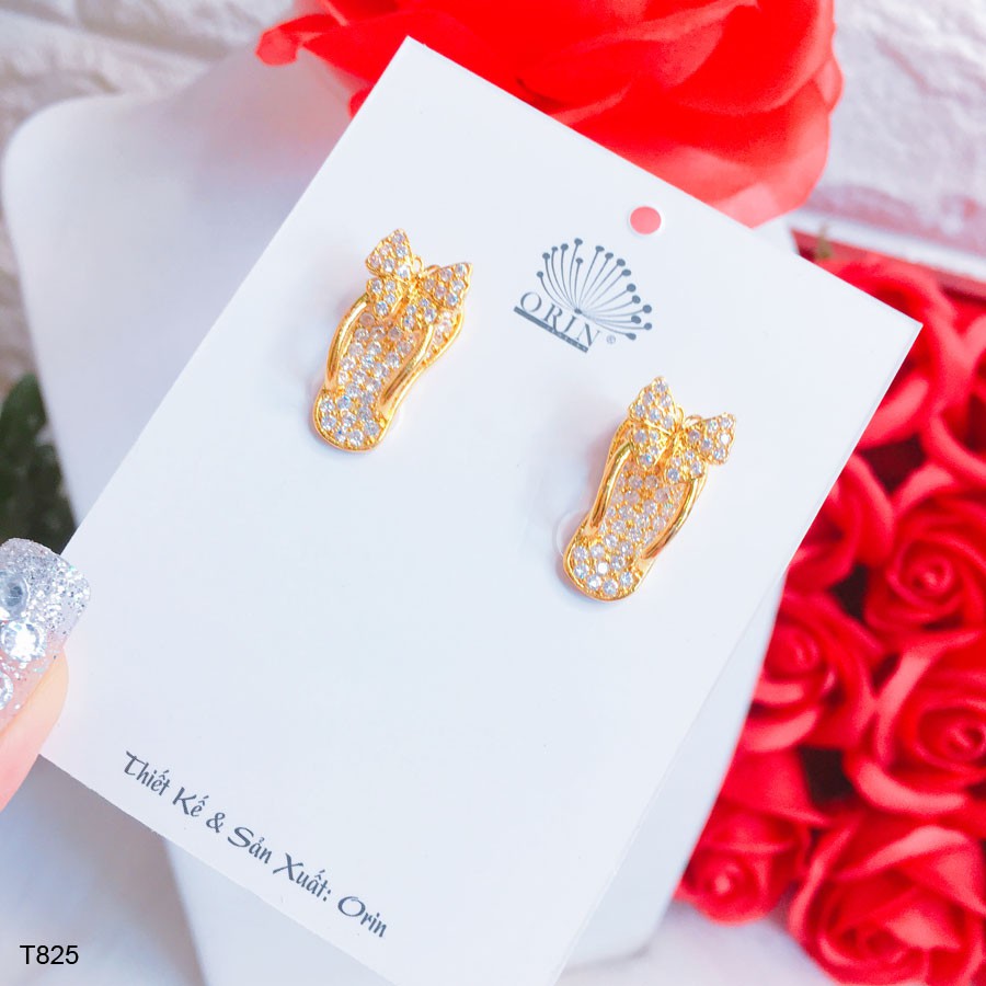 Bông tai nữ hình chiếc dép nơ thiết kế cao cấp Orin T825