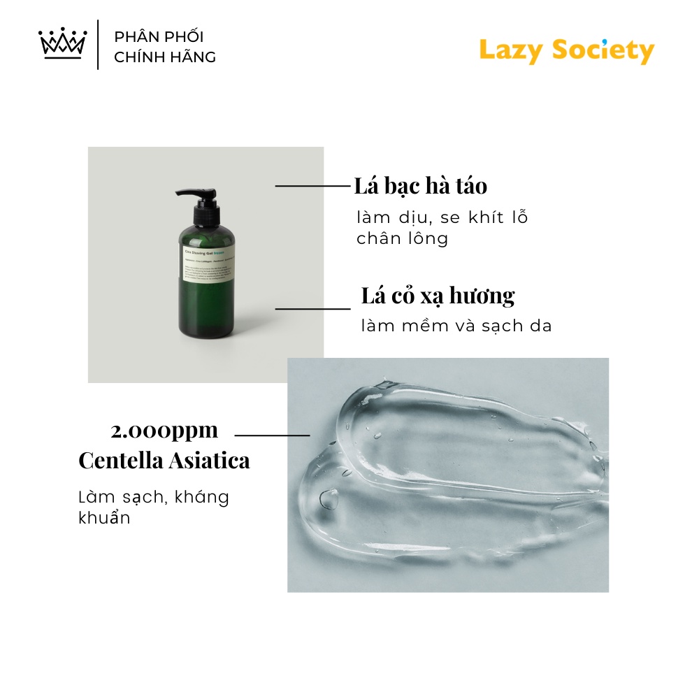 GEL CẠO RÂU trong suốt  dạng lạnh