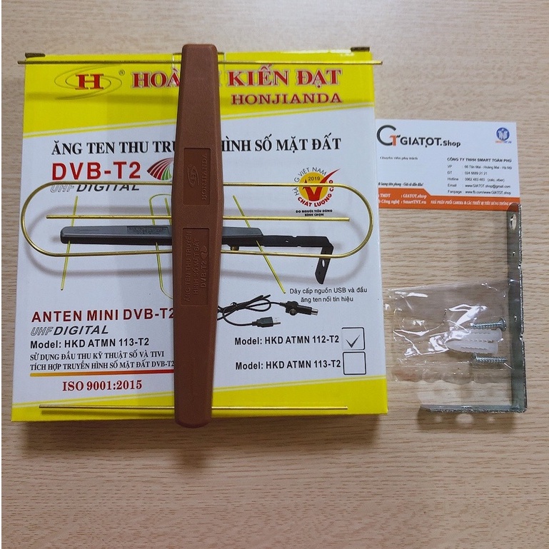 Anten DVB T2 Hoành Kiến Đạt có mạch khuếch đại sử dụng trong nhà