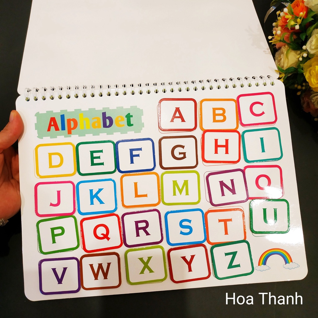 Học liệu Thế giới xung quanh MY FIRST BUSY BOOK , học liệu Montessori, từ vựng tiếng anh