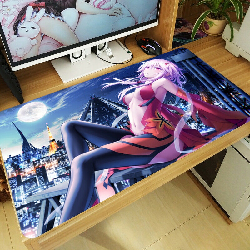 Tấm Lót Chuột Và Bàn Phím Cỡ Lớn In Hình Anime Guilty Crown Yuzuriha Inori