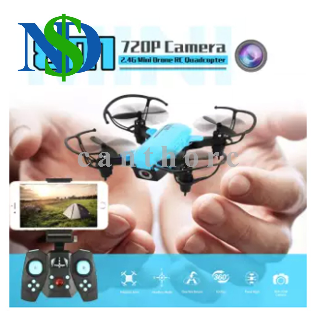 Flycam toys mini Drone TRACKER Máy Bay Không Người Lái 801 2.4G WIFI 720P Mini Có Thể Gập Lại Điều Khiển Từ Xa