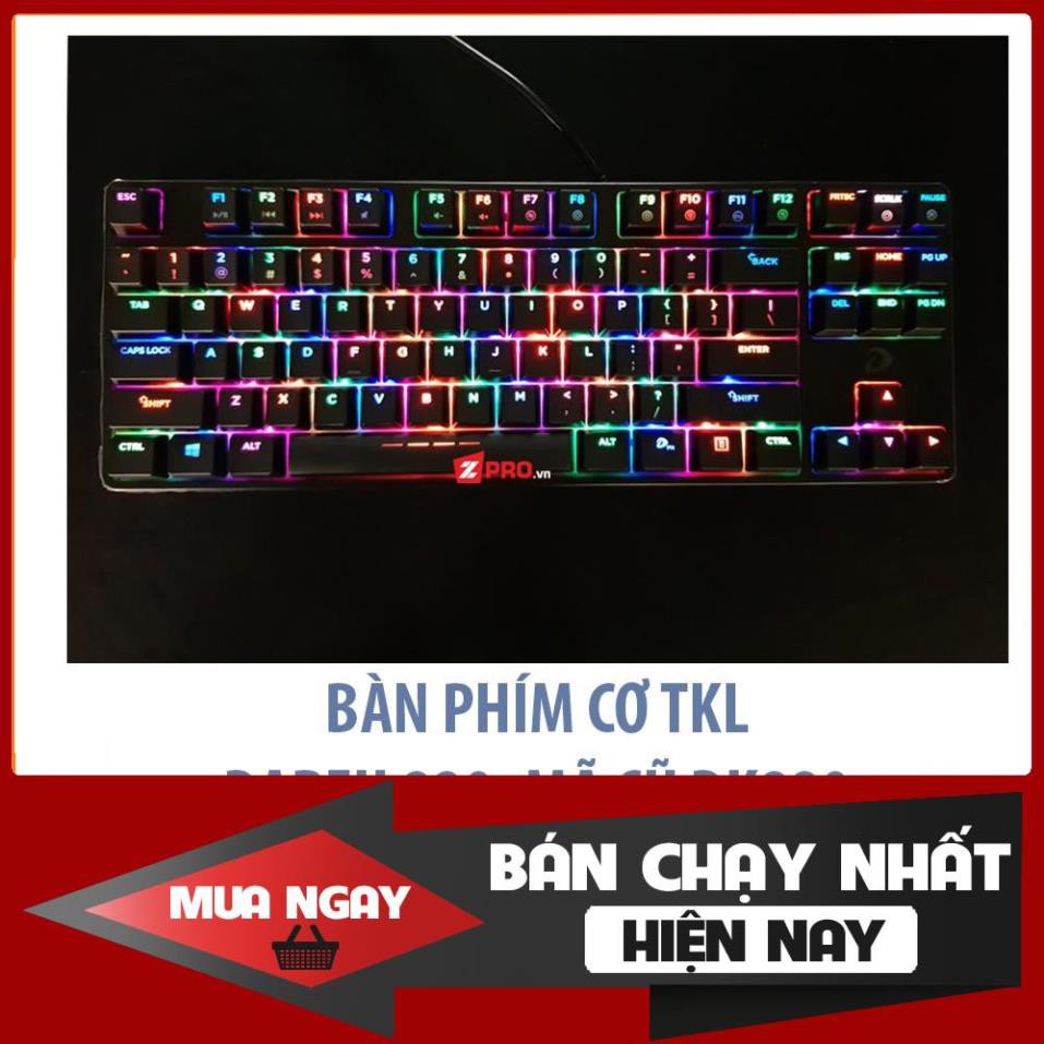 Bàn phím cơ Gaming DAREU DK880 87KEY (RGB, Blue/ Brown/ Red D switch)-Bản mới EK880